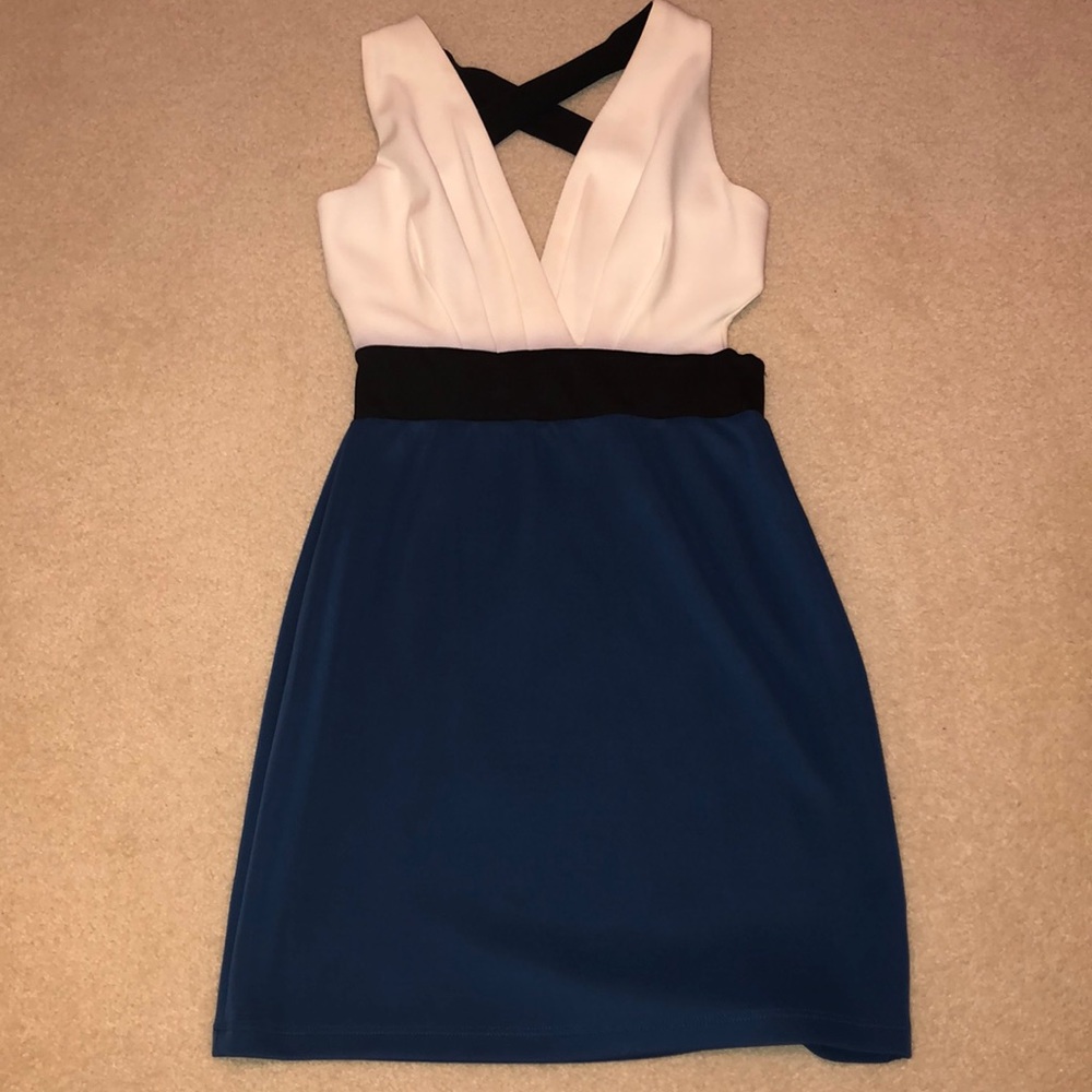 Open Back Backless Criss Cross Straps Dress